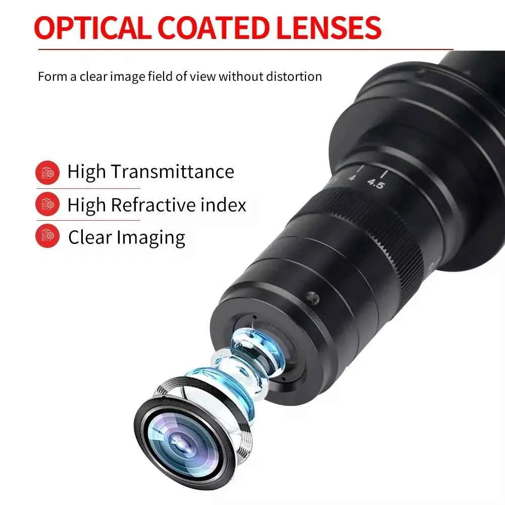 4K HD Video Microscope Camera LED Light Static and Dynamic Comparison Image for Image Acquisition Phone PCB Repair Welding