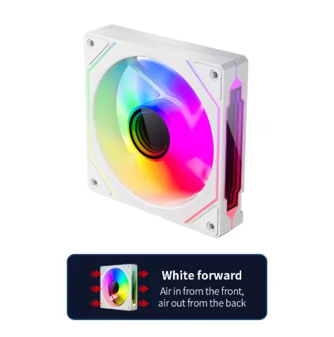 TEUCER PRO 12CM ARGB Shuang Synchronous Mute 4th Generation Family Chassis Ball Bearing Plastic Computer Case Cooling Fan
