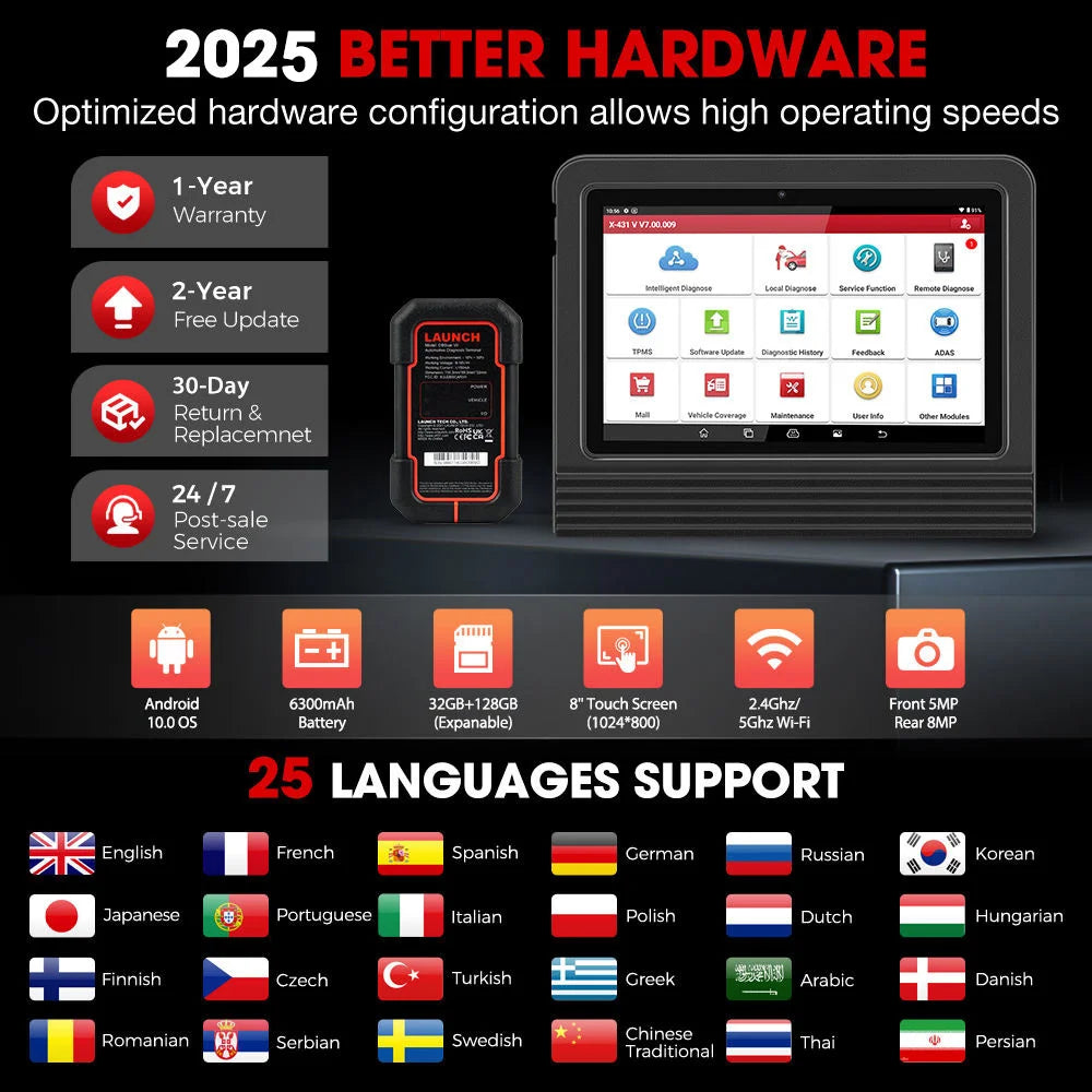 Launch X431 PRO V5.0 PROS V5.0 12V SDK ECU Programming Tools Car OBD2 Scanner Diagnostic Tool Code Reader Vehicle Tools