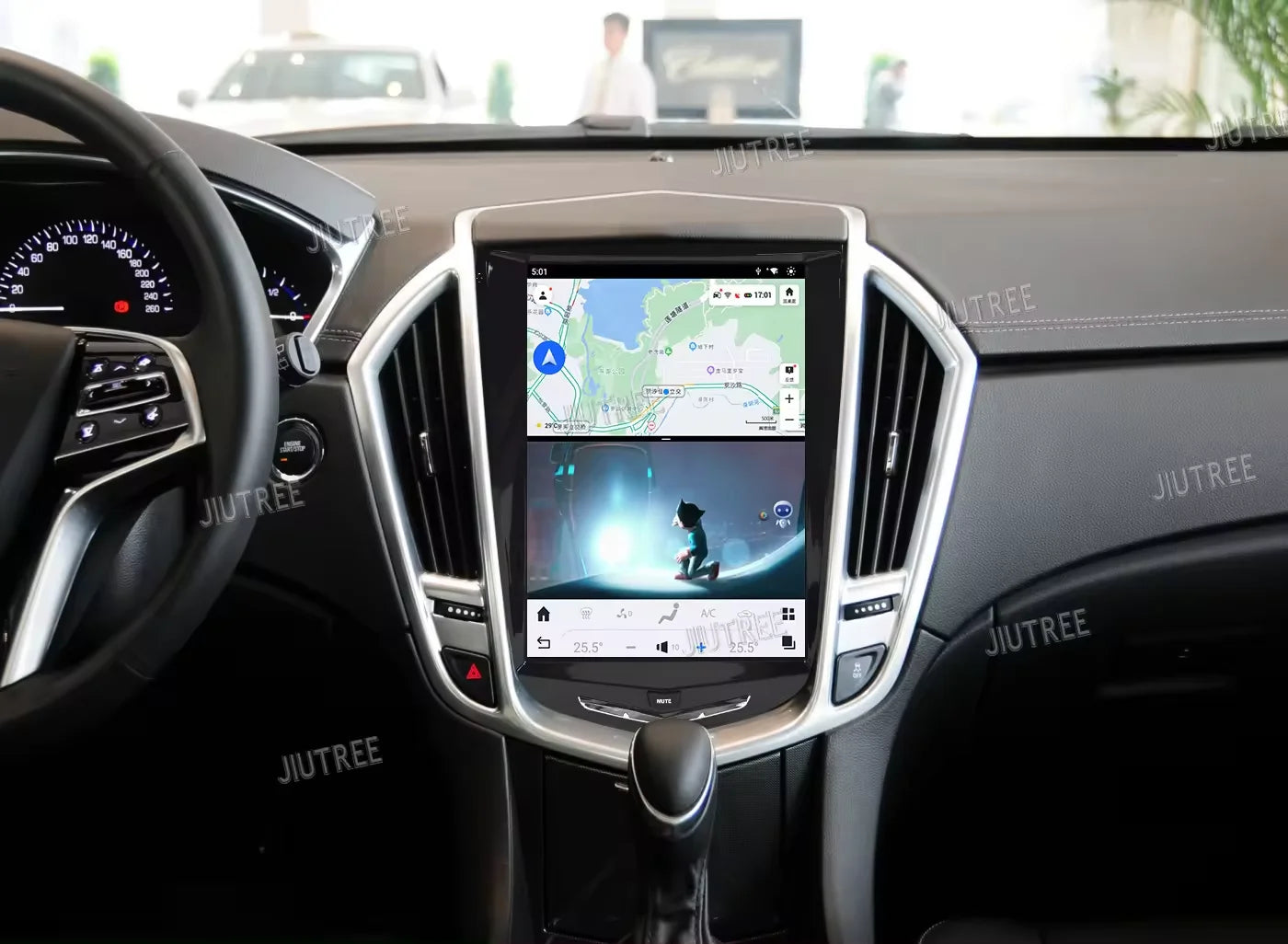 12.1 Inch Android 13 For Cadillac ATS CTS SRX 2013-2018 Car Radio GPS navigation Vertical Screen Video Android Multimedia Player