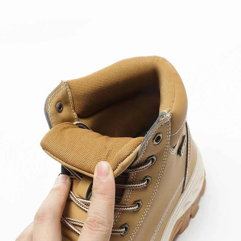 Summer Autumn Winter Outdoor Work Motorcycle Riding for Boots Men's New Fashion Anti Slip Wear-resistant Steel Toe Pure