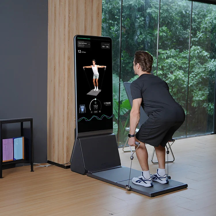 Sleek Design AEKE K1 Pro-Level Coaching Pilates Mirror Multi-Function Station Smart Home Gym Aluminum Alloy Construction