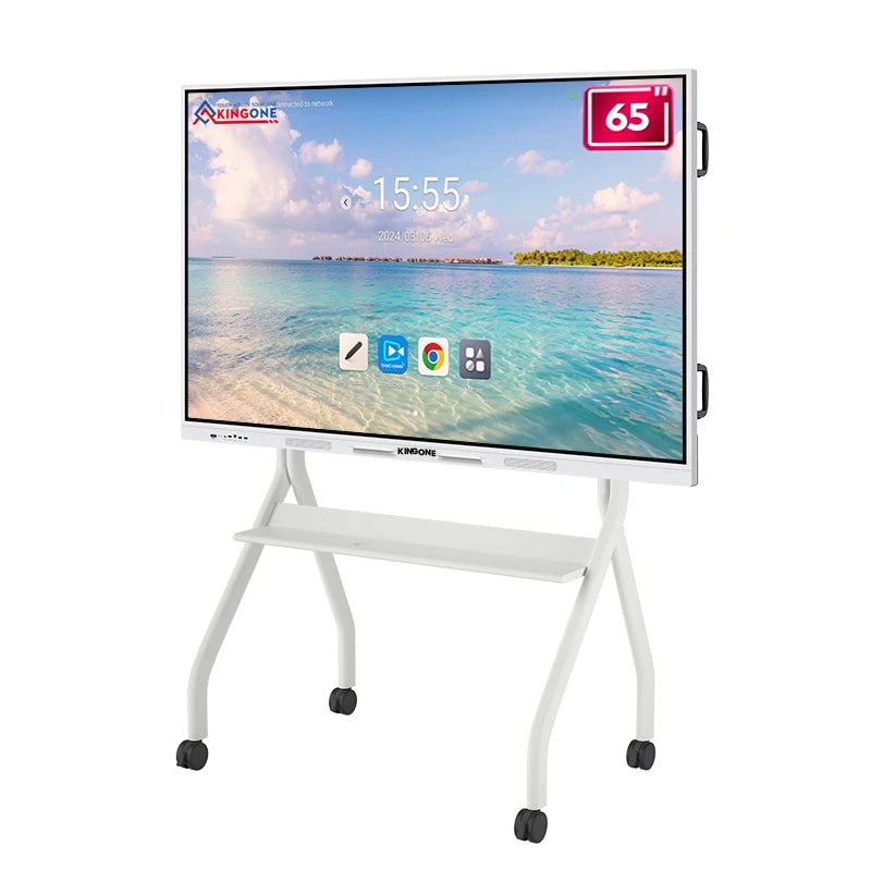 US Warehouse Delivery 4K HD 65 Inch Touch Screen Smart Interactive Flat Panel Whiteboard for Teaching and Business Use