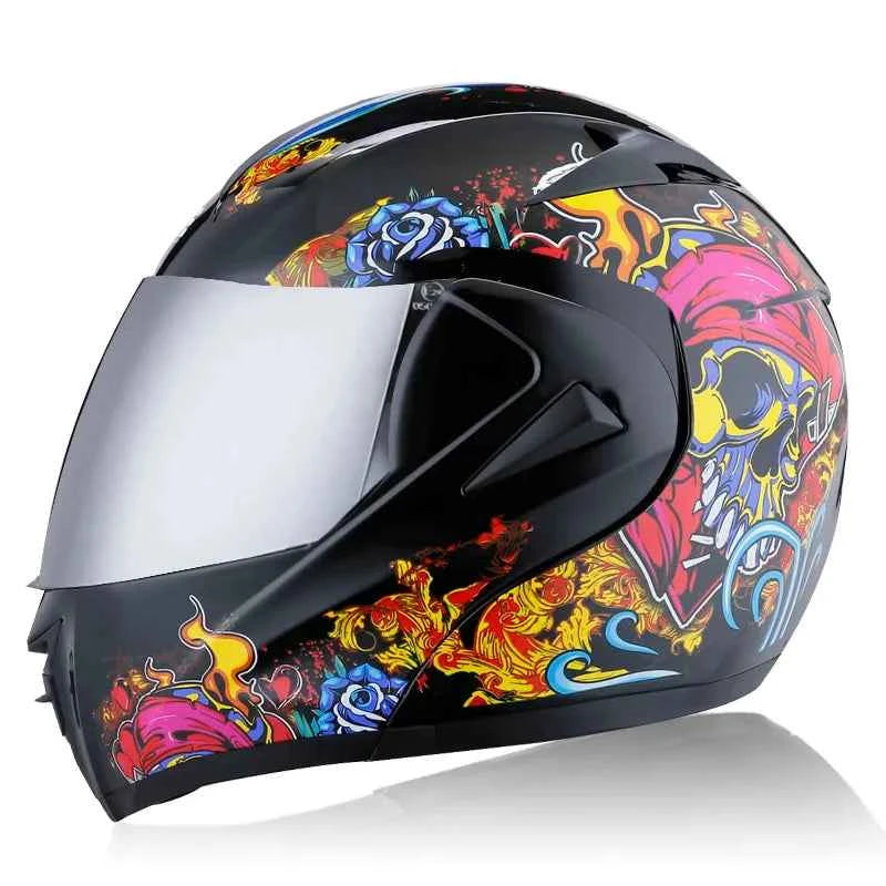 Ece DOT Flip Helmet Full Face Modular Helmet Motorcycle Casco Bicicleta Windproof Anti-fog Motorcycle Helmet Bike Motorcycle