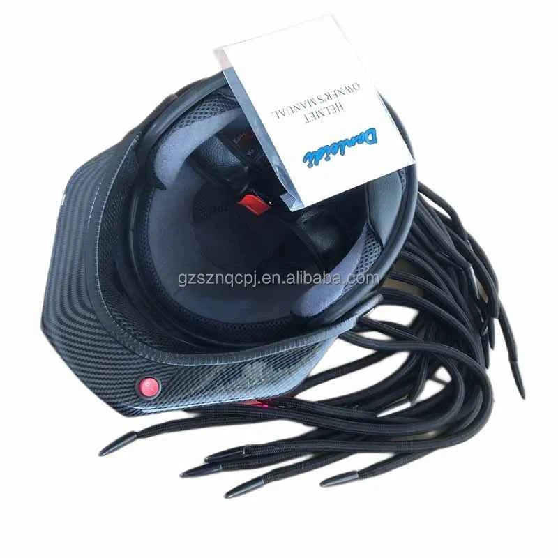Evo Style LED Full Face  Fiberglass Reinforced Plastic Cascos Para Moto Motorcycle Helmet FRP LED Light