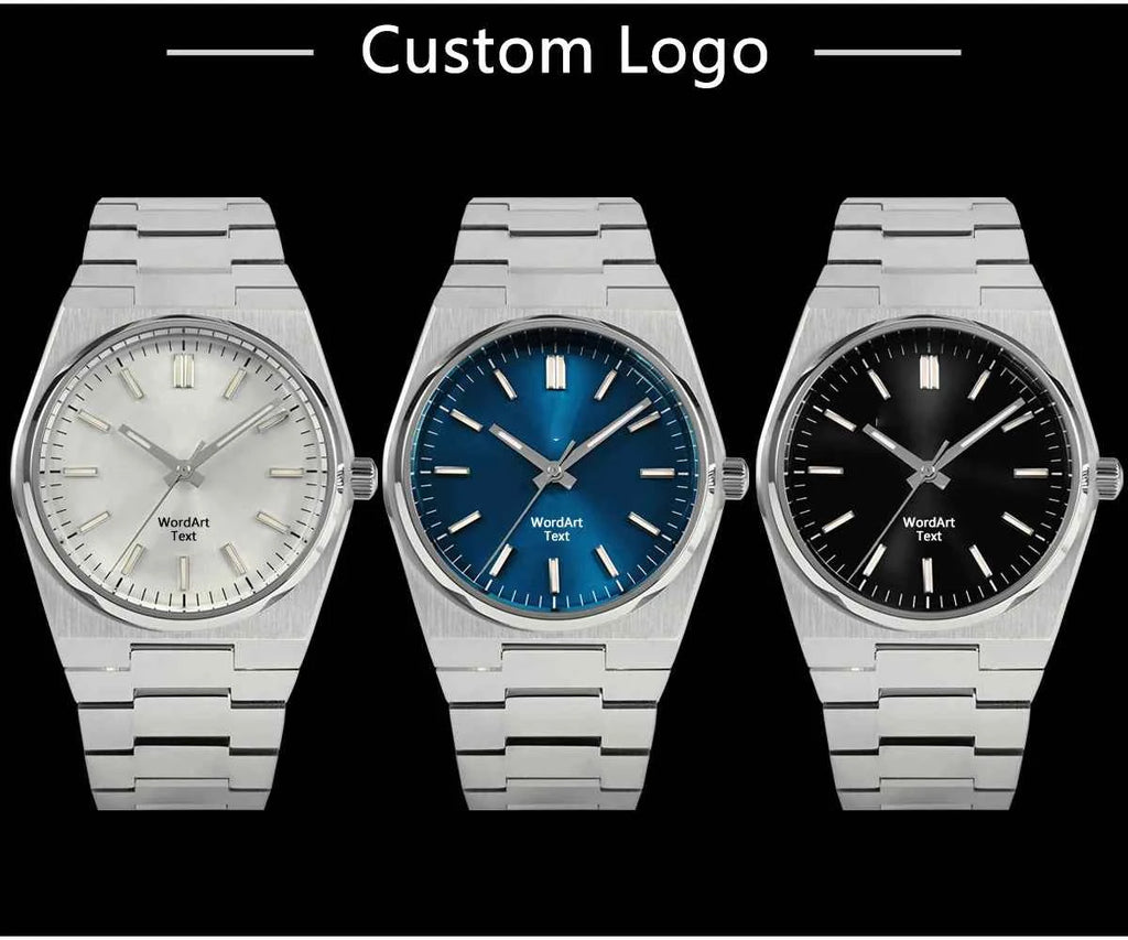 Men's Luxury Dress Watch - 40mm Classic Timepiece with Miyota 9015 Automatic Movement and Quick Release Stainless Steel Bracelet