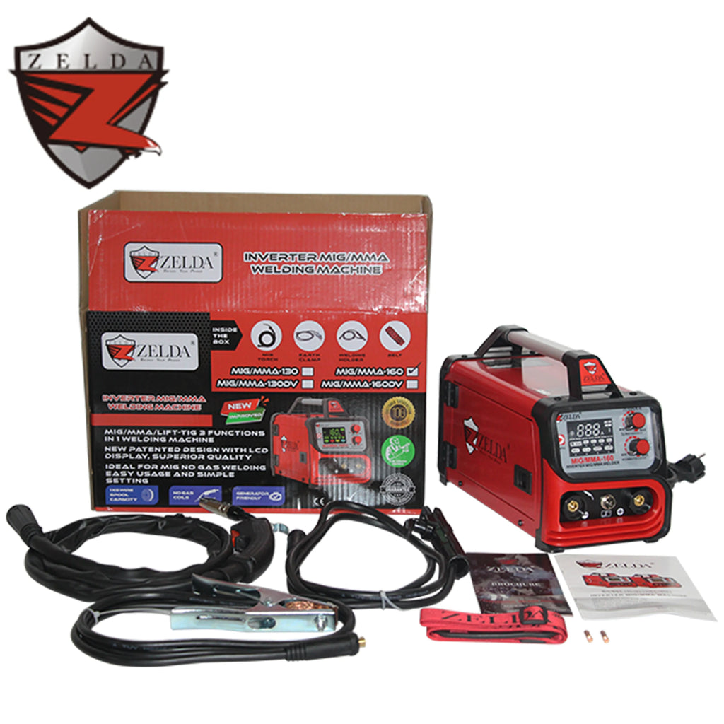 ZELDA Portable 160amp Automatic MIG Welder for Aluminum Gasless MIG Welder-New Condition