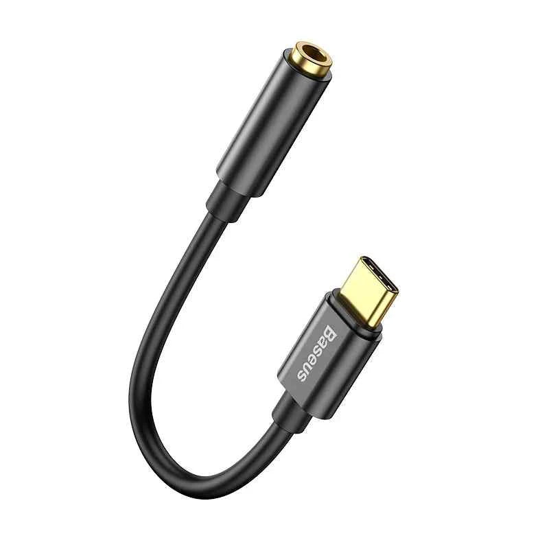 Baseus Type C to 3.5mm Aux Adapter Earphone USB C Cable Headphones Adapter 3.5 Jack Audio cable For Huawei P20 Xiaomi Mi 10