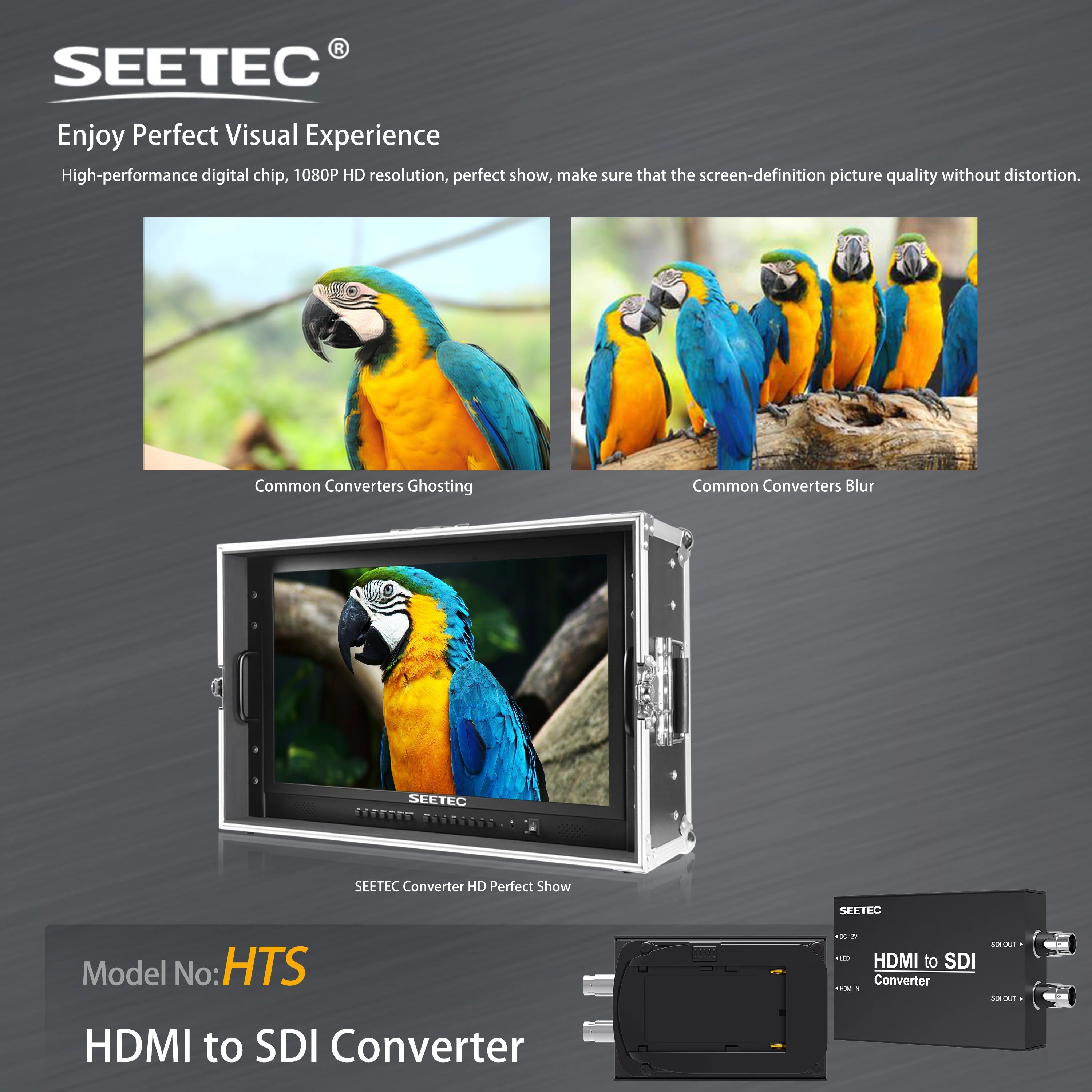 FEELWORLD Professional HDMI to SDI Converter B2B Factory Direct Supply HDMI to SDI Pro Converter for Broadcasting