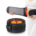 USA Free Shipping Rechargeable Electric Lumbar Brace Lower Back Massage Belt Red Light Heating Vibration Waist Support Massager