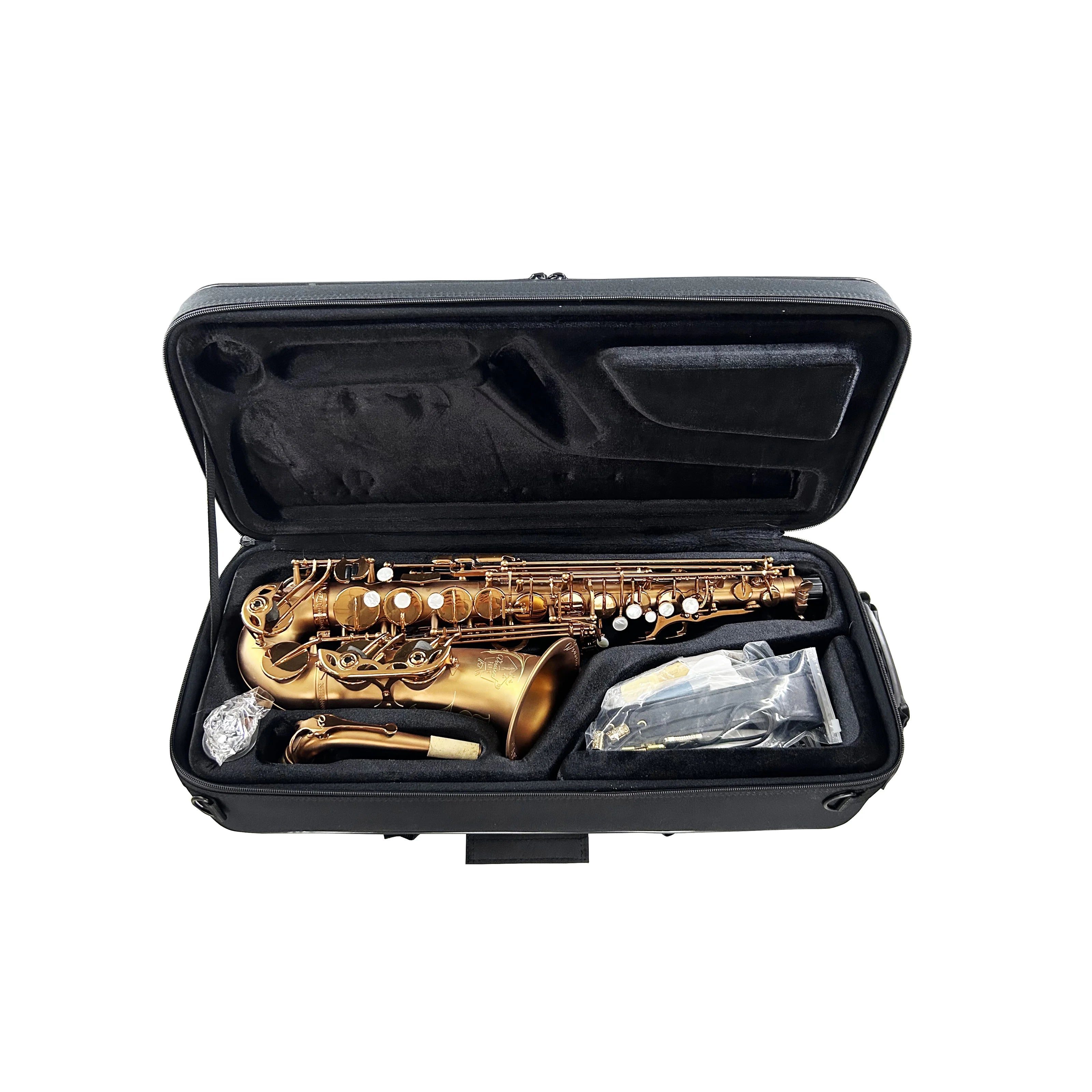 SEASOUND OEM Professional Eb Tone Coffee Matt Alto Saxophone JYAS102CFMT Woodwind Instrument