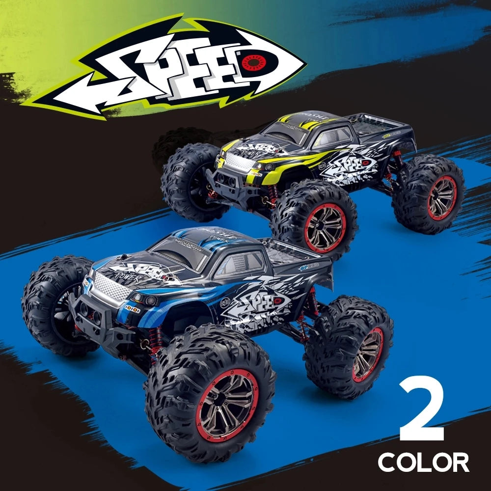 HOSHI N516 RC Car Truck 2XBATTERY Version Blue 2.4G 1/10 Racing Car 46KM/H High Speed Car Monster Truck Off-Road Vehicle Toys