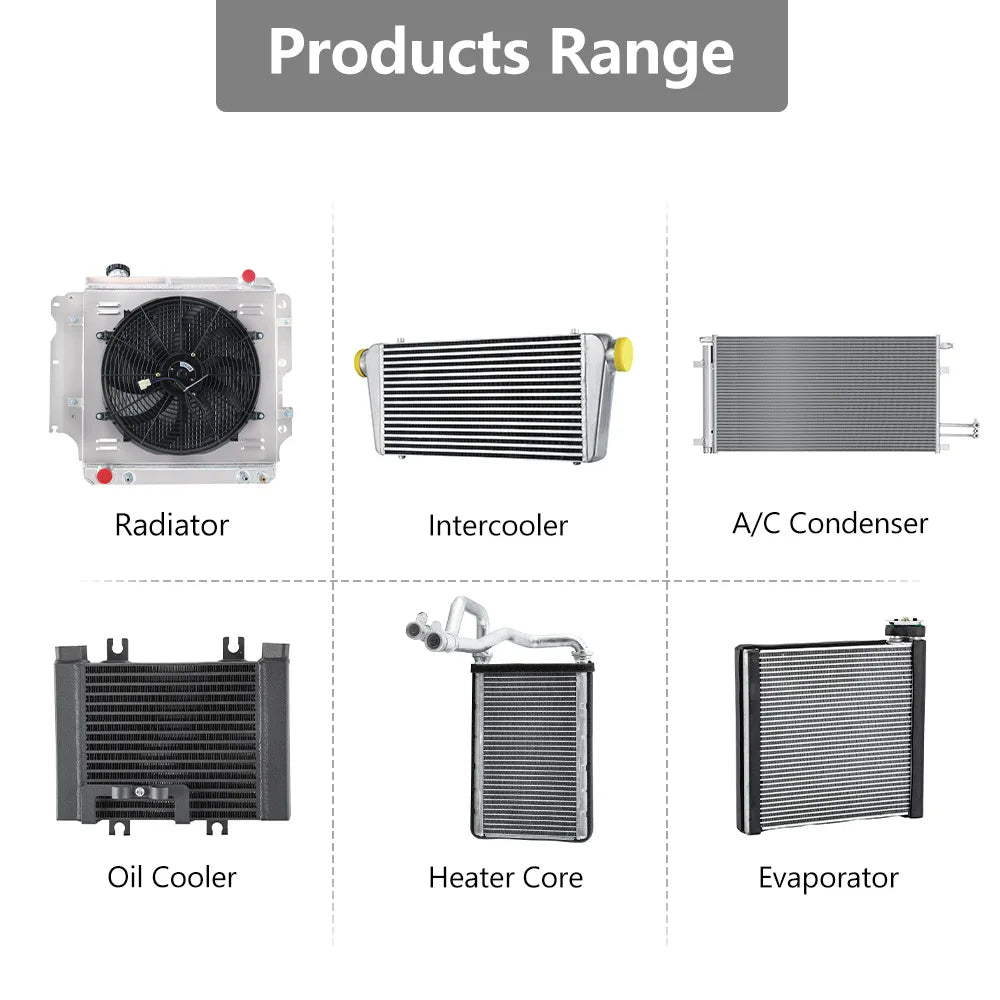 Heavy Duty 2 Row Radiator for Dodge Ram 2500 3500 4500 Pickup 5.9L 6.7L L6  2003-2010