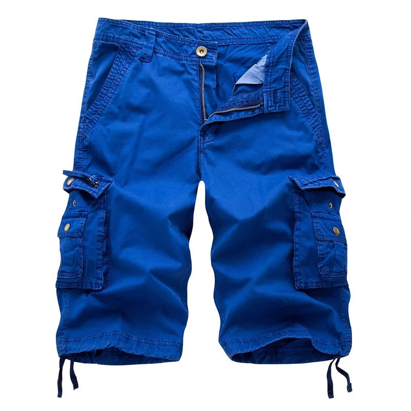 8 Colors Plus Size 29-48 New Brand Summer Camouflage Loose Cargo Shorts Men Camo Summer Short Pants Homme Cargo Shorts NO BELT