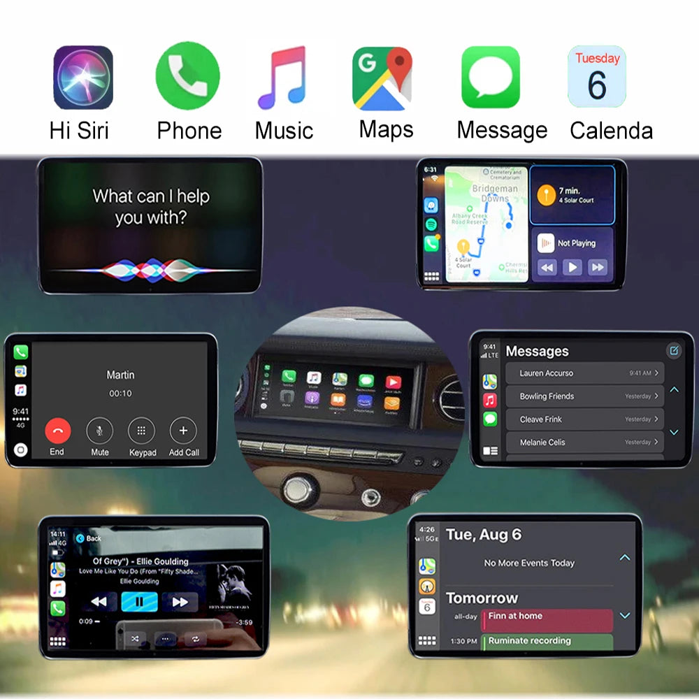 Dckloer Wireless CarPlay and Android Auto for Rolls-Royce Ghost EVO 2019-2022 10.25" Screen Plug and Play Retrofit Kit