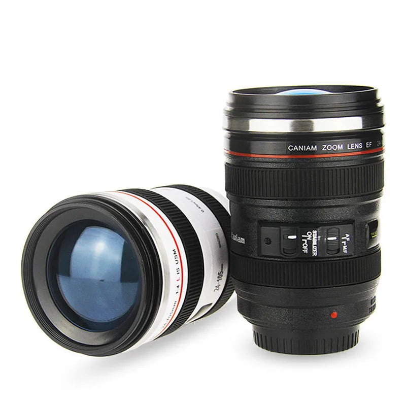 Coffee Mug Thermal  Camera Len Cup Tnsulated Water Bottle  Stainless Steel Tumbler Leakproof Vacuum Flasks for Camping Drinkware