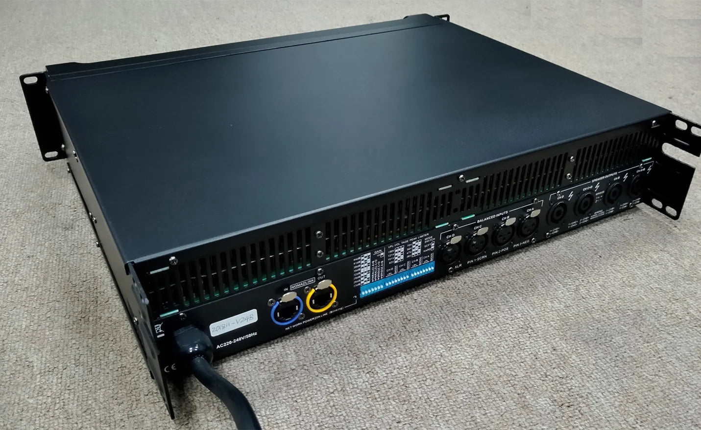 Dj Power Amplifier 14000w extreme Big Power 4CH Power Amplifier TD 10000Q for Line Array Speaker and 20000Q Subwoofer Amplifier