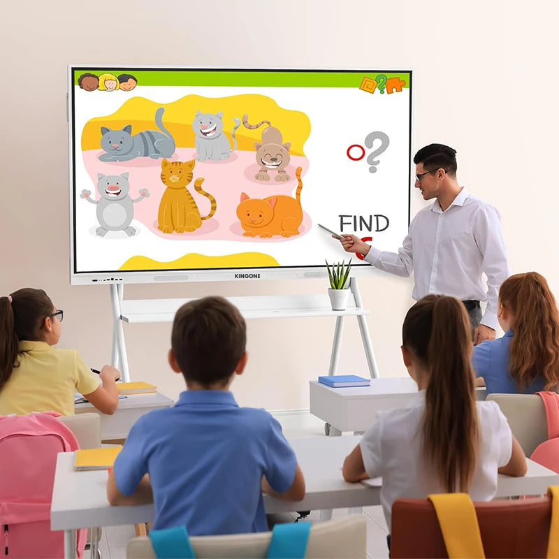 US Warehouse Delivery 4K HD 65 Inch Touch Screen Smart Interactive Flat Panel Whiteboard for Teaching and Business Use