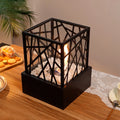 Bioethanol Fireplace Dining Table Fireplace With Glass and Cover Best Gift Smokeless Real Fire Pit For Home Hotel