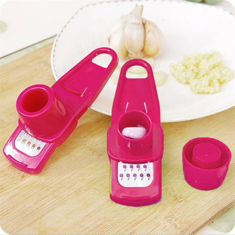 Candy Color Kitchen Accessories Plastic Ginger Garlic Grinding Tool Silicone Peeler Slicer Cutter Grater Grinder