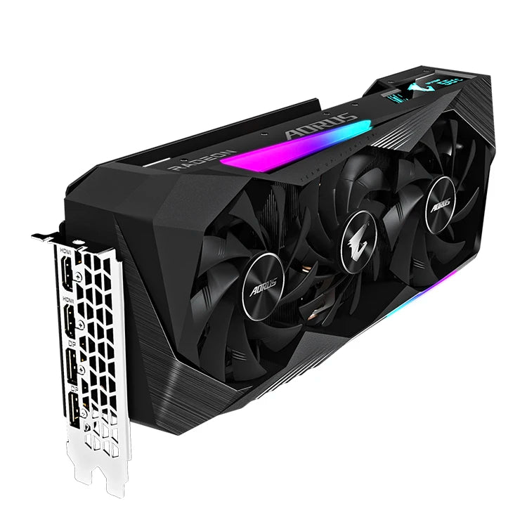 GIGABYTE AORUS AMD Radeon RX 6800 MASTER 16G Used Gaming Graphics Card with 16GB GDDR6 256bit Bandwidth MAX-Covered Cooling