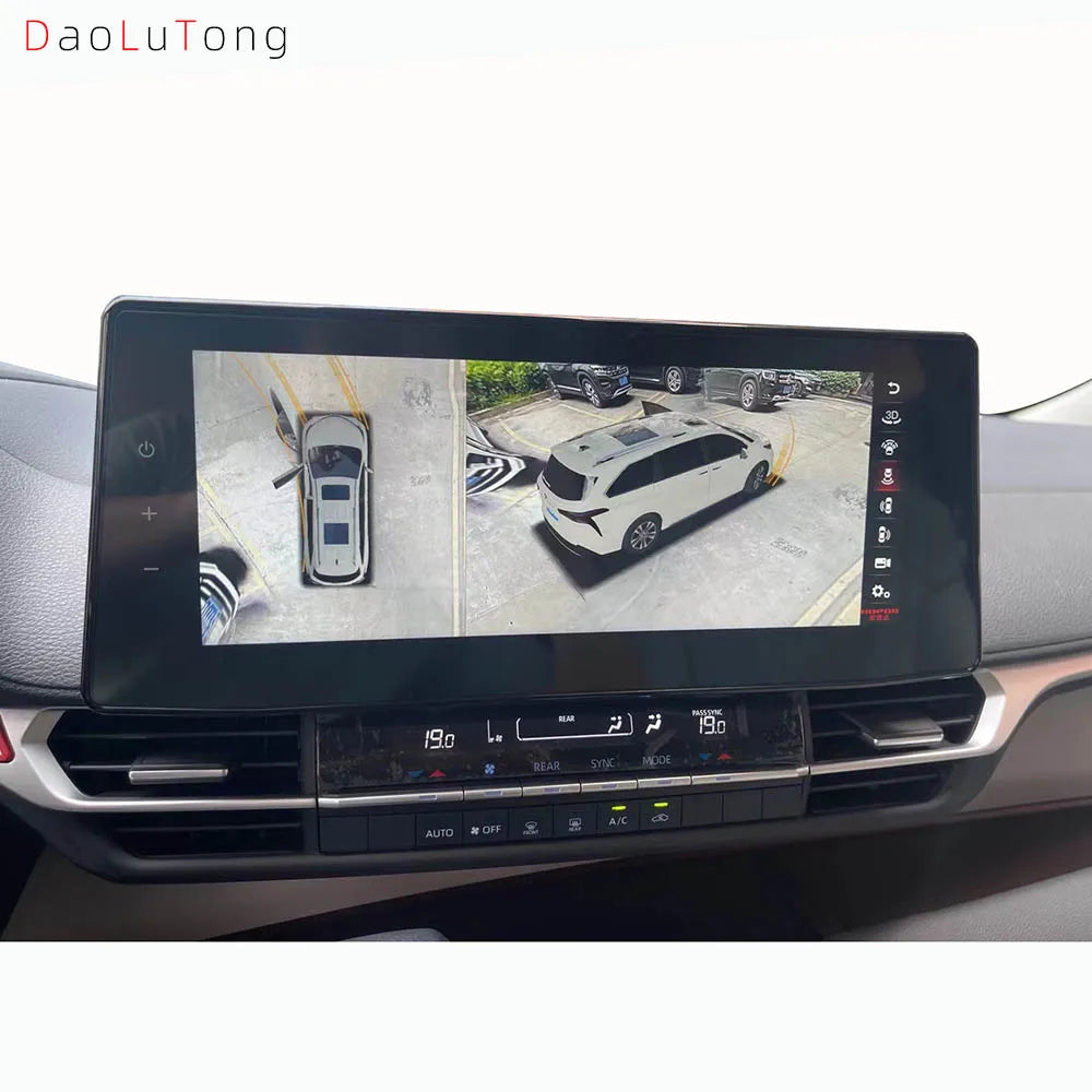 12.3" OLED 1920x720 Screen Android 13 Car Radio Dashboard Mount for Sienna 2021 Stereo CarPlay 8+128g DSP BT 4G LTE WiFi