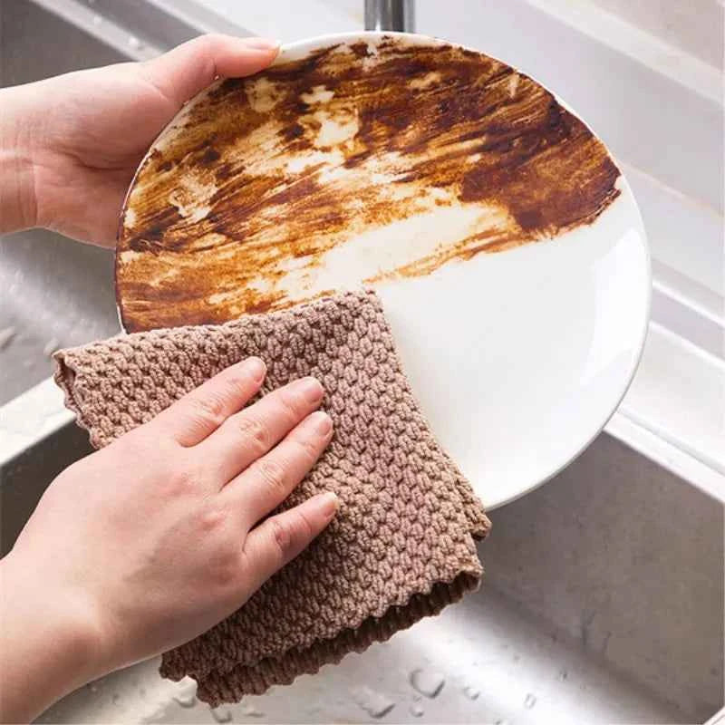 Microfiber Kitchen Cleaning Cloth – Super Absorbent Dish Rag