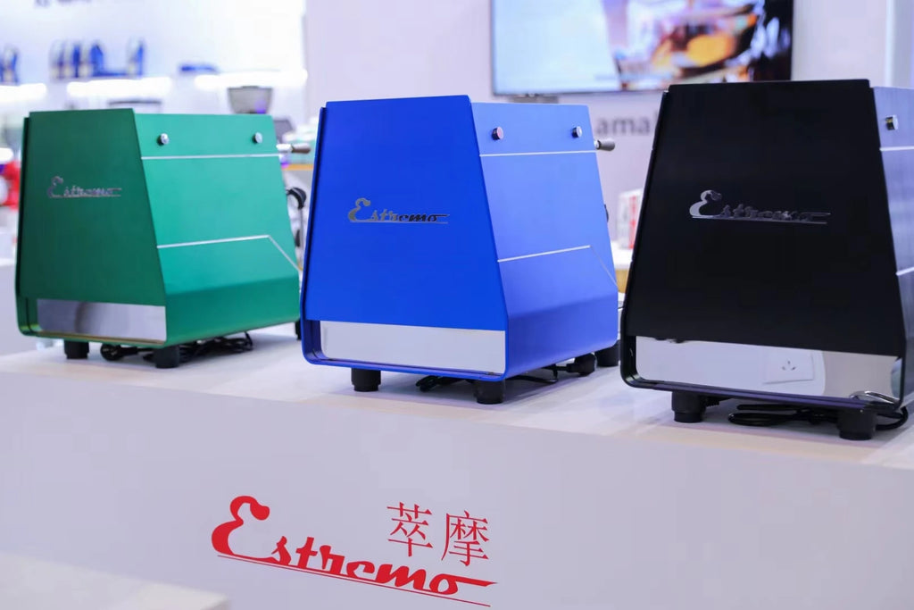 Three Boilers Brewing Head Electric Control Commercial Two Cup Espresso Coffee Machine Commercial Espresso Coffee Machine