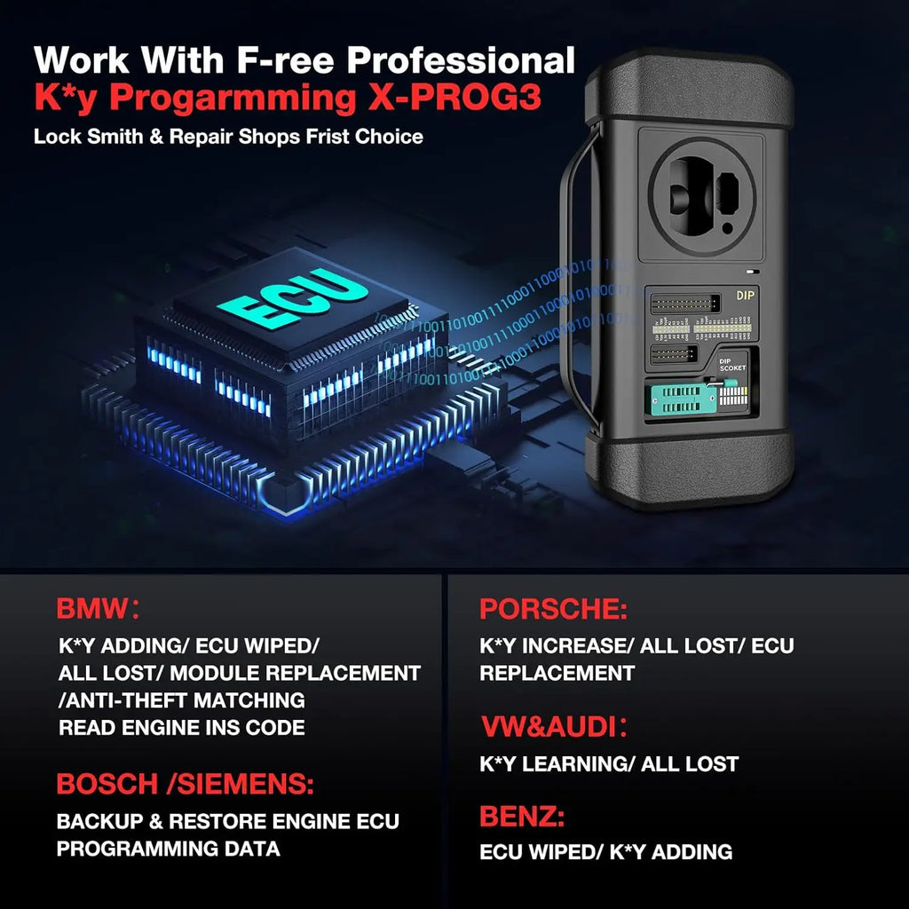 LAUNCH X431 IMMO Plus Diagnostic Tools X-PROG 3 Key Programmer Anti-Theft Matching Programming Car OBD Scanner Pk X-431 V Elite