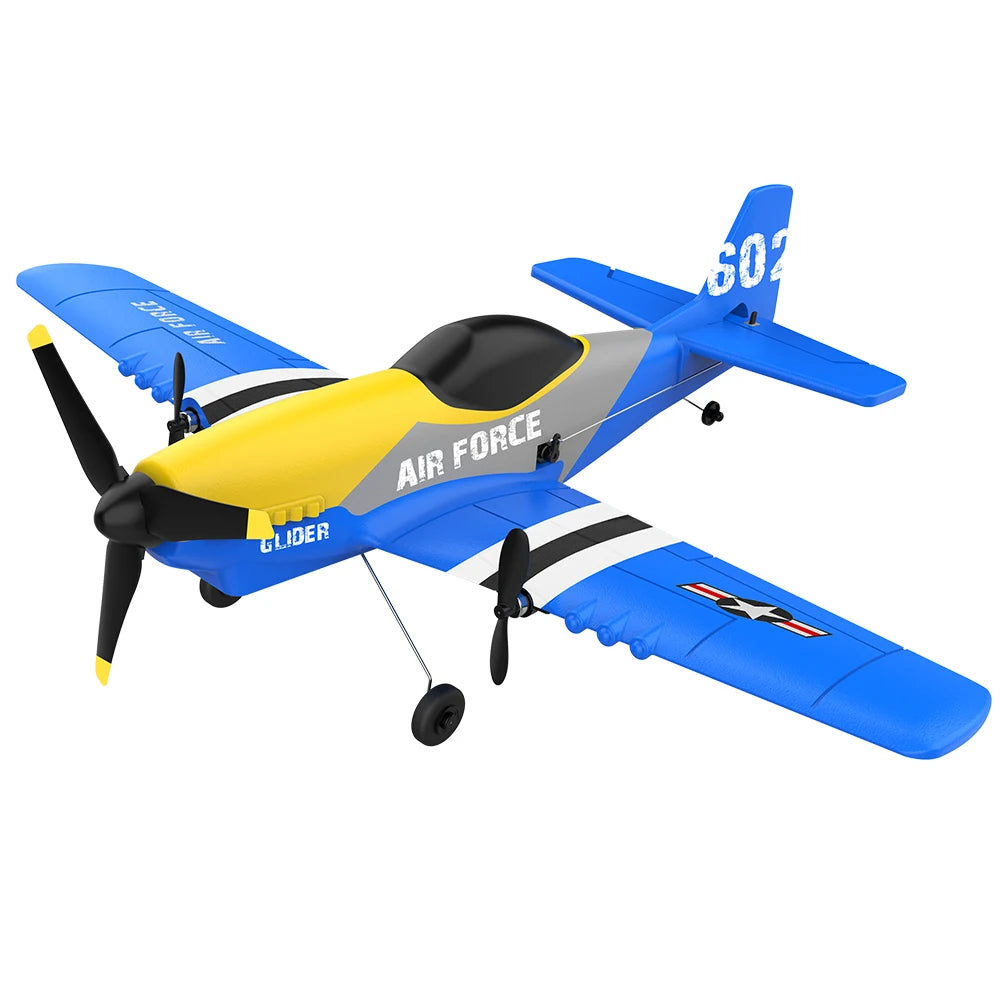 Newset KF602 RC Planes 2.4G 3CH EPP Foam Remote Control Fighter Fixed Wingspan Glider Outdoor RTF RC Warbird Airplane Toys Gifts