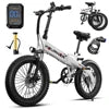 Free Shipping Folding Electric Bike with Front Suspension 20Inch 48V 720W 45Miles 5 Speed for Comfort Riding US Stock