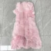 Women Real Fox Fur Bolero Jacket Unique Natural Fur Coat Two Fox Fur Sleeves