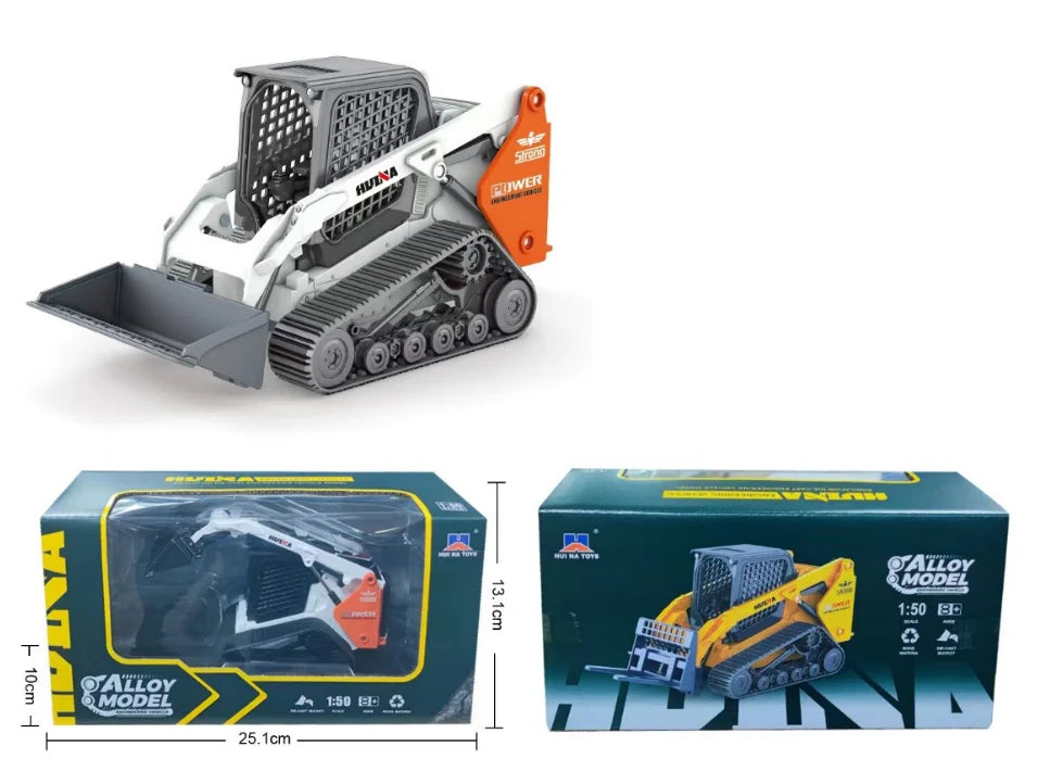Dropshipping 1/50 Scale Open-Window Huina Static Zinc Alloy Die-cast Construction Model for Over-8-year-old