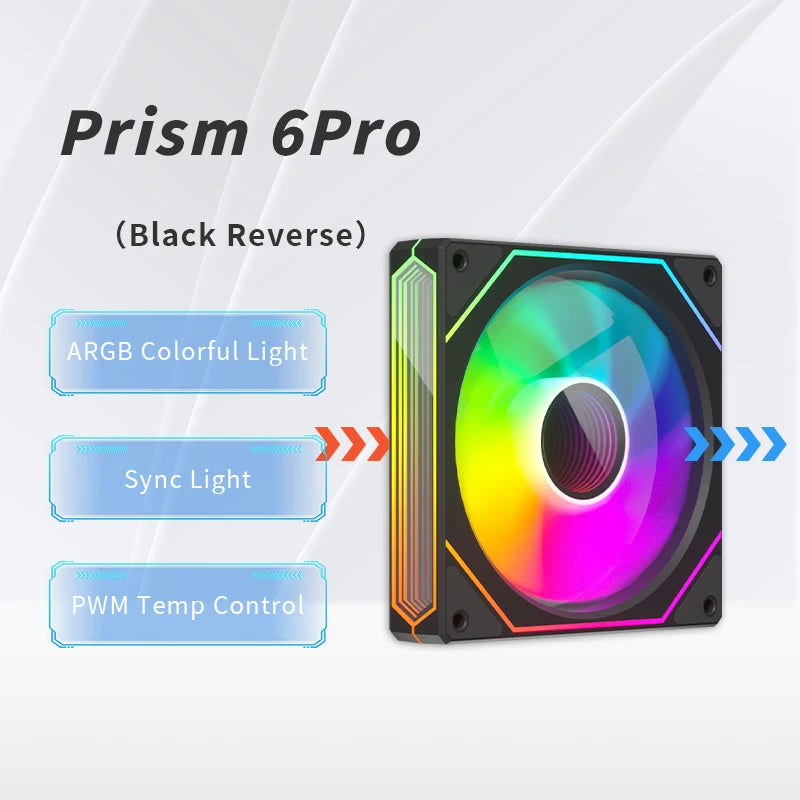 OEM 120mm ARGB PWM Smart Sync PC Cooling Fan High Static Pressure LED Computer Case Fan for Gaming Desktops