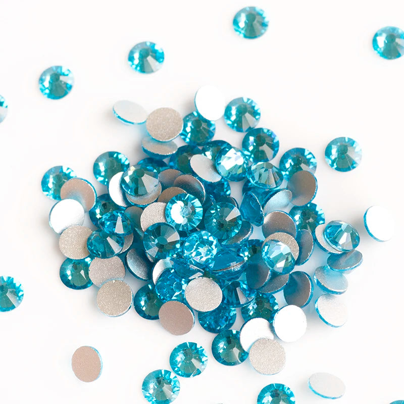 YANRUO 2058NOHF Flatback All Sizes Crystal Rhinestones Stones Nail Clothes for Needlework DIY Crafts Decor Gems