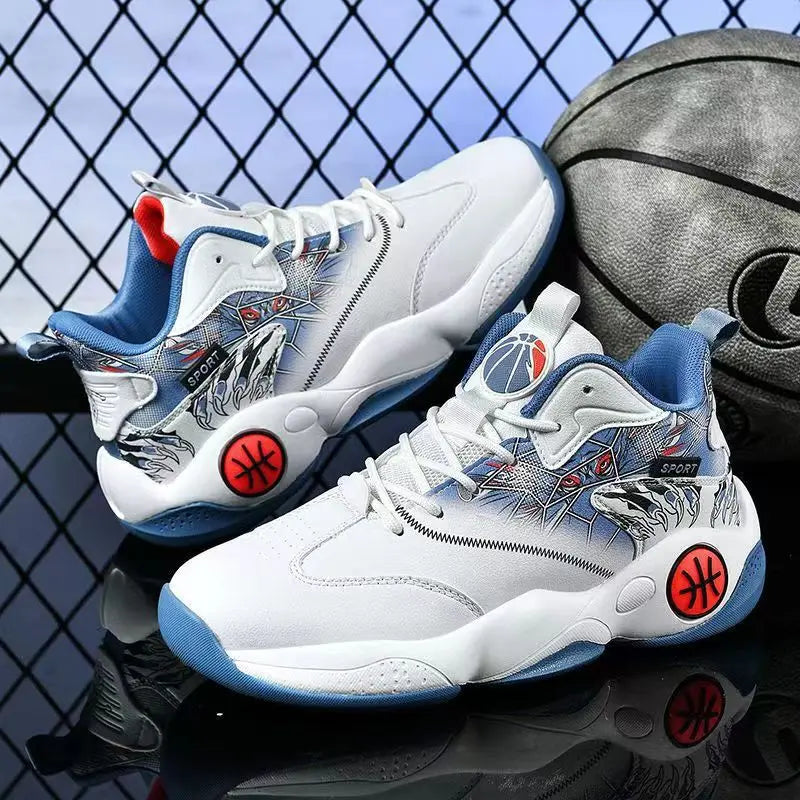 New Trendy Fashion Men's Basketball Shoes Non Slip Breathable Athletic Sneakers Fashion Running Walking Shoes for Man
