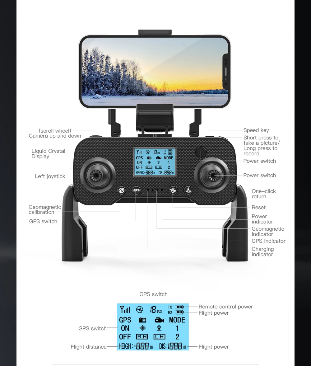 2023 Latest ZLL SG108 MAX RC Drone With 4K 5G WIFI 2-Axis Gimbal FPV Drone With Obstacle Avoidance 1200M Distance RC Drone Toys