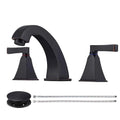 Oil Rubbed Bronze Bathroom Faucet 3 Hole,Antique Vanity Tap, 8" Widespread Bathroom Sink Faucet with Drain&CUPC Supply Hoses