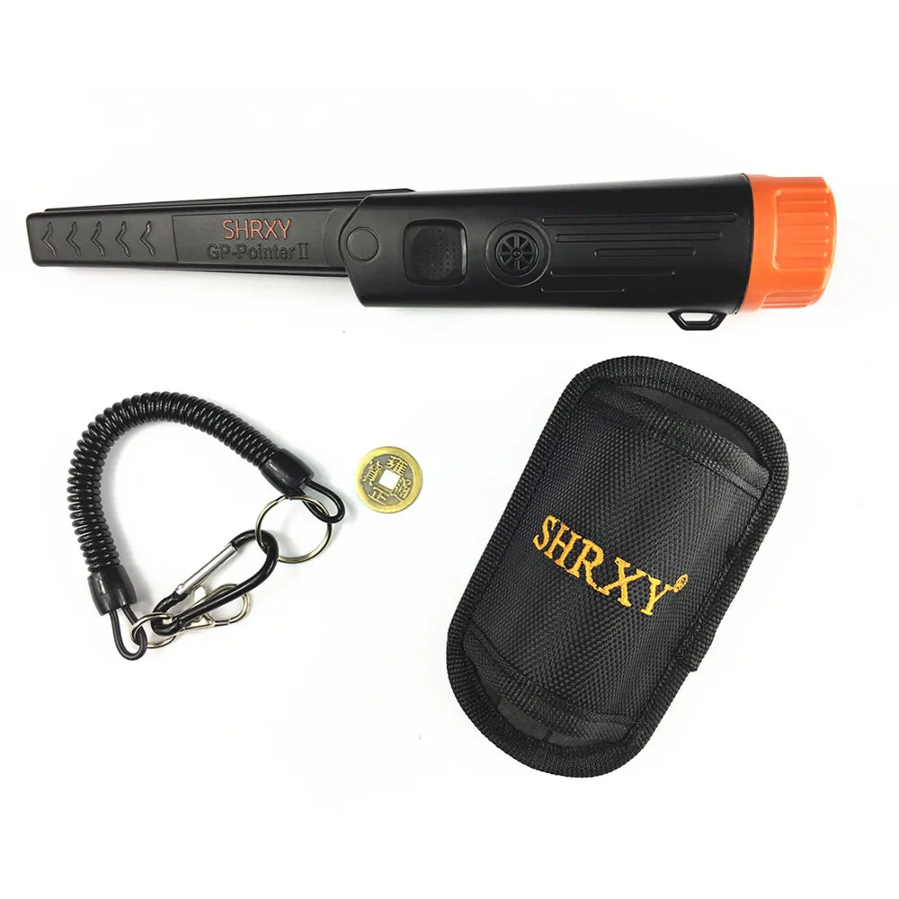 GPII-BLACK Color Waterproof Handheld Metal Detector Pinpointer With Holster