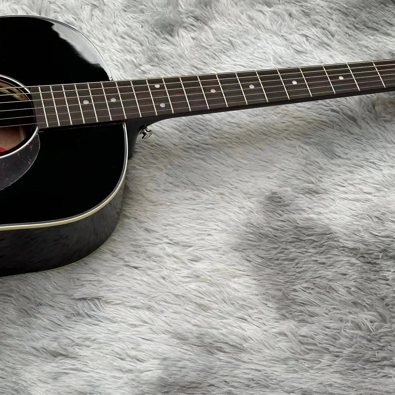 Gsn J-45 Sunburst Electric Guitar Spruce Body 6 Steel Strings HH Pickup Glossy Finish Foam Case with EQ Fast Shipping