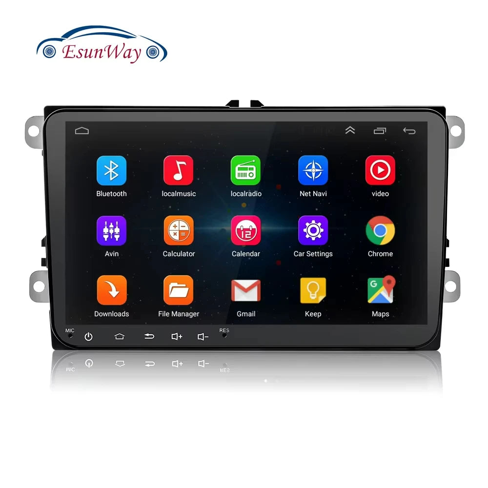 2Din WIFI Car Android Multimedia Player Fo 9inch Touch Screen GPS Navigation Radio for Golf Touran Seat With CANBUS