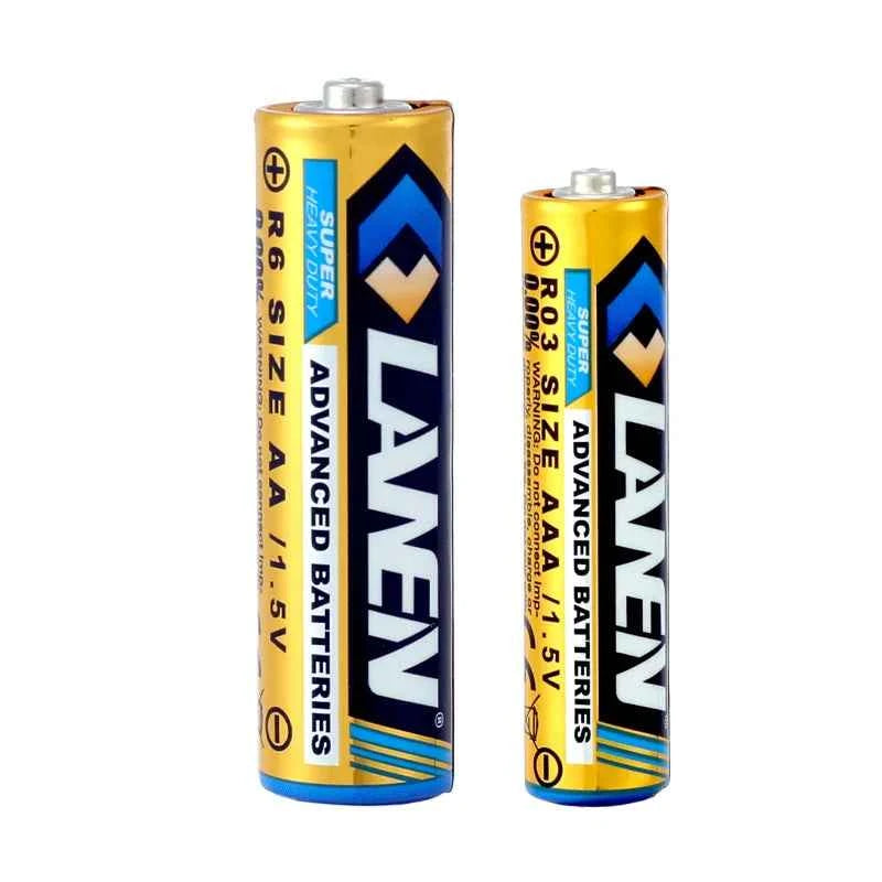 13PCS Card Pack AA R6 Size Carbon Zinc Batteries - Bulk Wholesale with Long Shelf Life/OEM Service