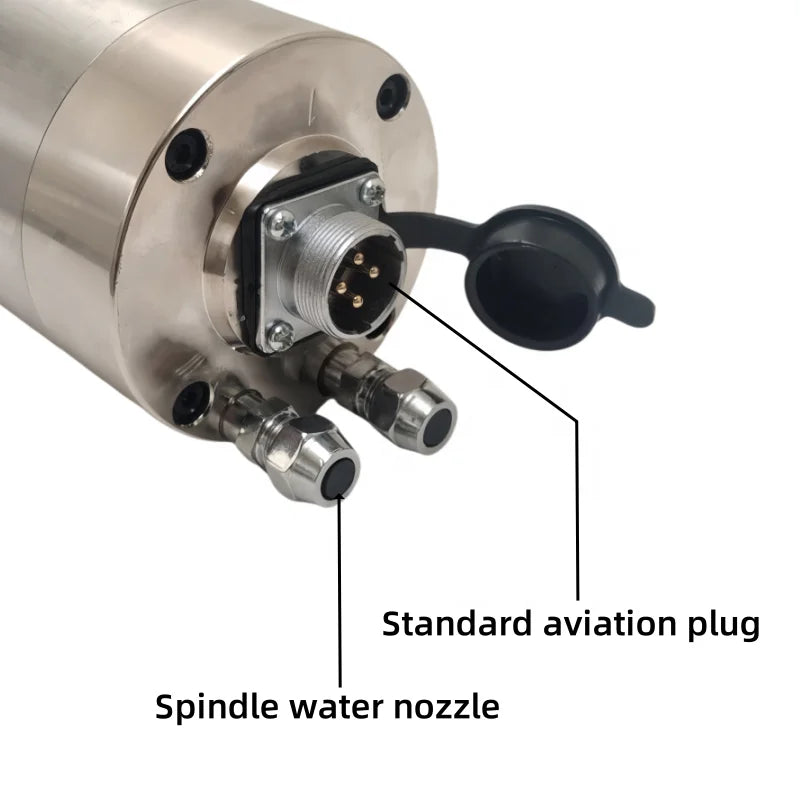 2.2KW-ER20 Water-cooled Spindle, Woodworking Spindle, High-speed Motor, Electric Spindle, Engraving Machine Spindle