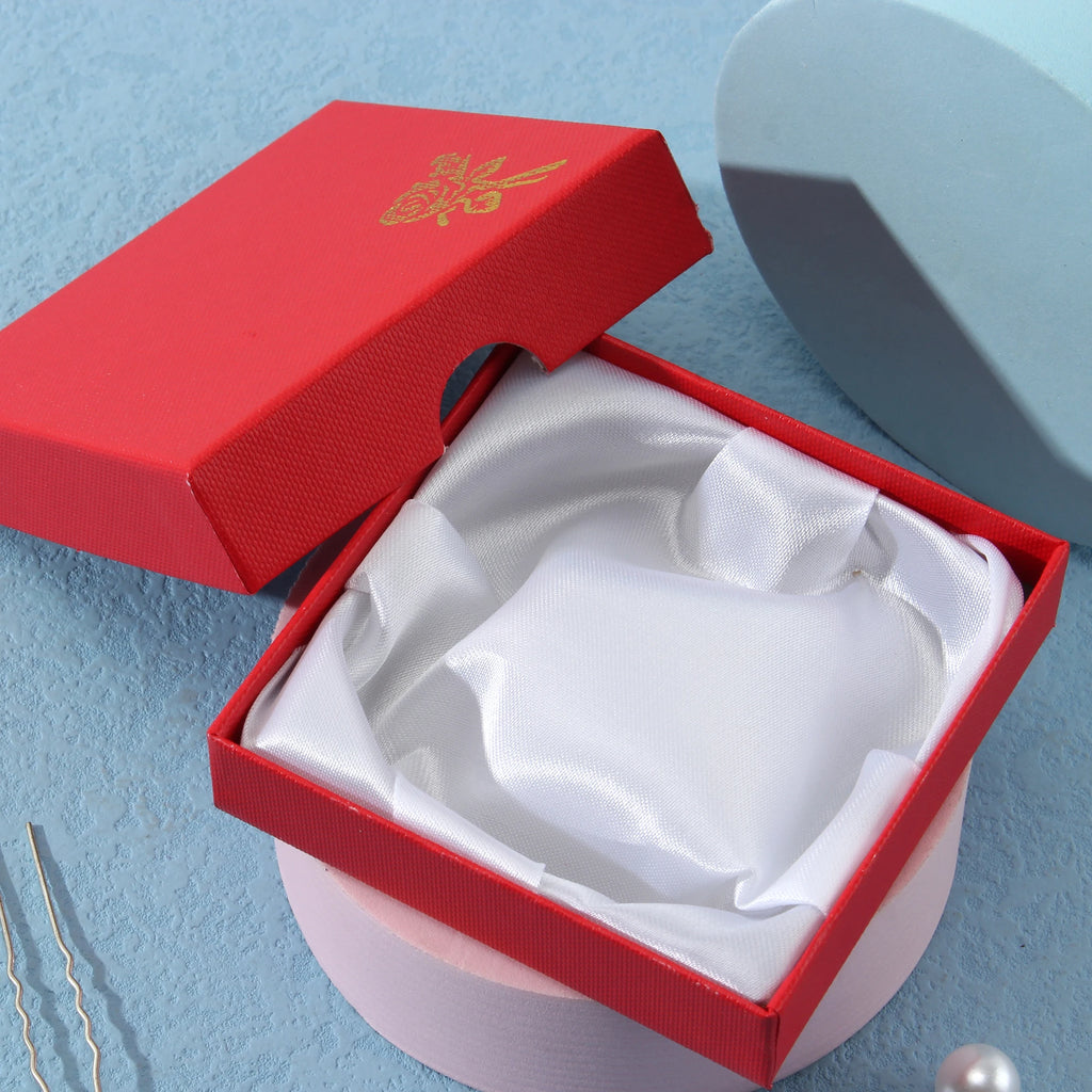 Square Rose Printed Jewelry Packaging Box Bracelet Necklace Storage Case Cardboard Gift Box Jewelry Organizer Case