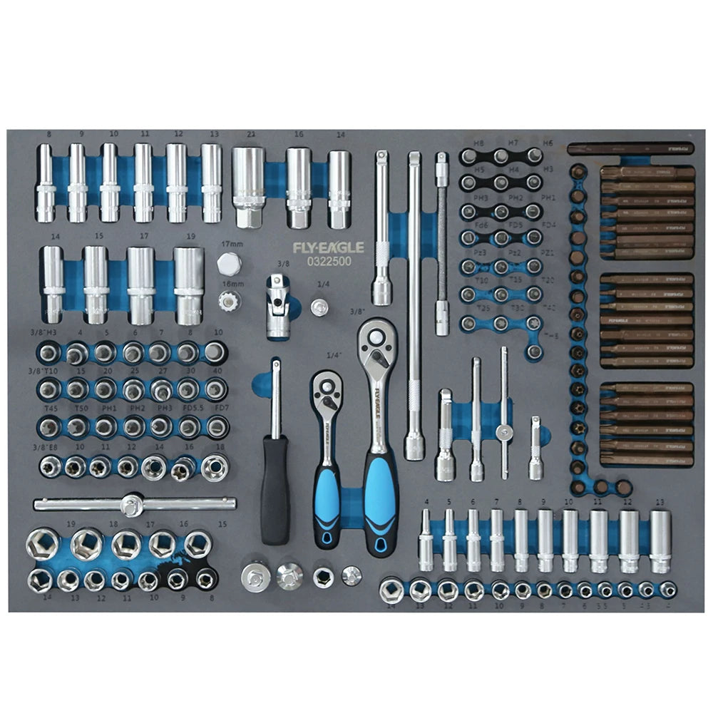 High Quality 371-Pcs CRV Hand Tools Set Including Sickle and Pickaxe for Auto Repair Work with Guaranteed Full Life