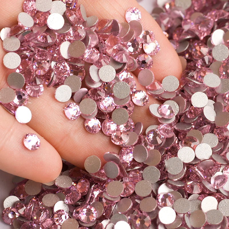 YANRUO 2058NOHF Flatback All Sizes Crystal Rhinestones Stones Nail Clothes for Needlework DIY Crafts Decor Gems