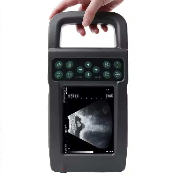 Handheld Veterinary Ultrasound Machine 5600H Rectal Convex Probe for Dog Bovine Swine Waterproof Scanner for Cattle