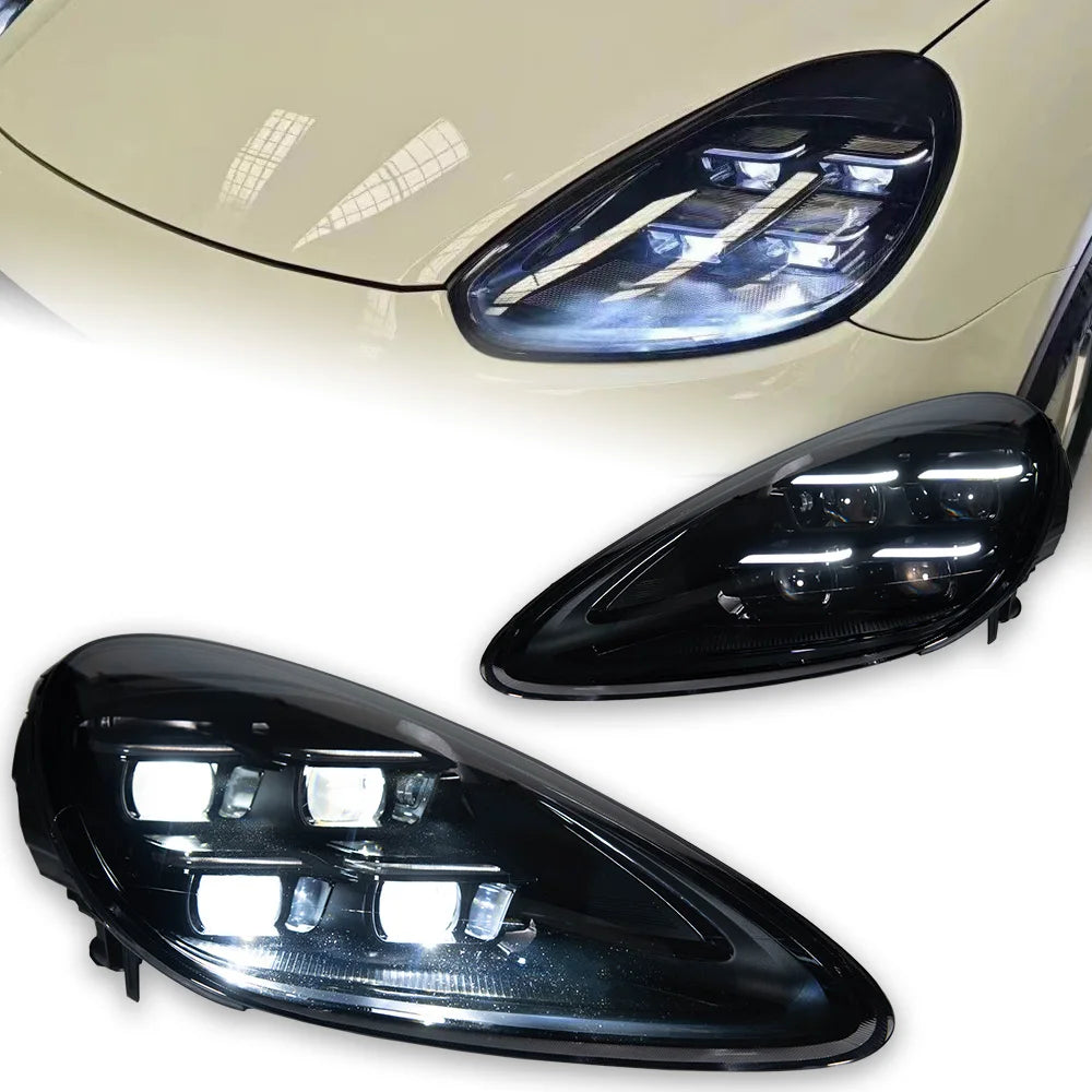 Head Lamp for Porsche Cayenne 2011-2018 LED Headlight Projector Lens Dynamic Signal Head Lamp Front Drl Automotive Accessories