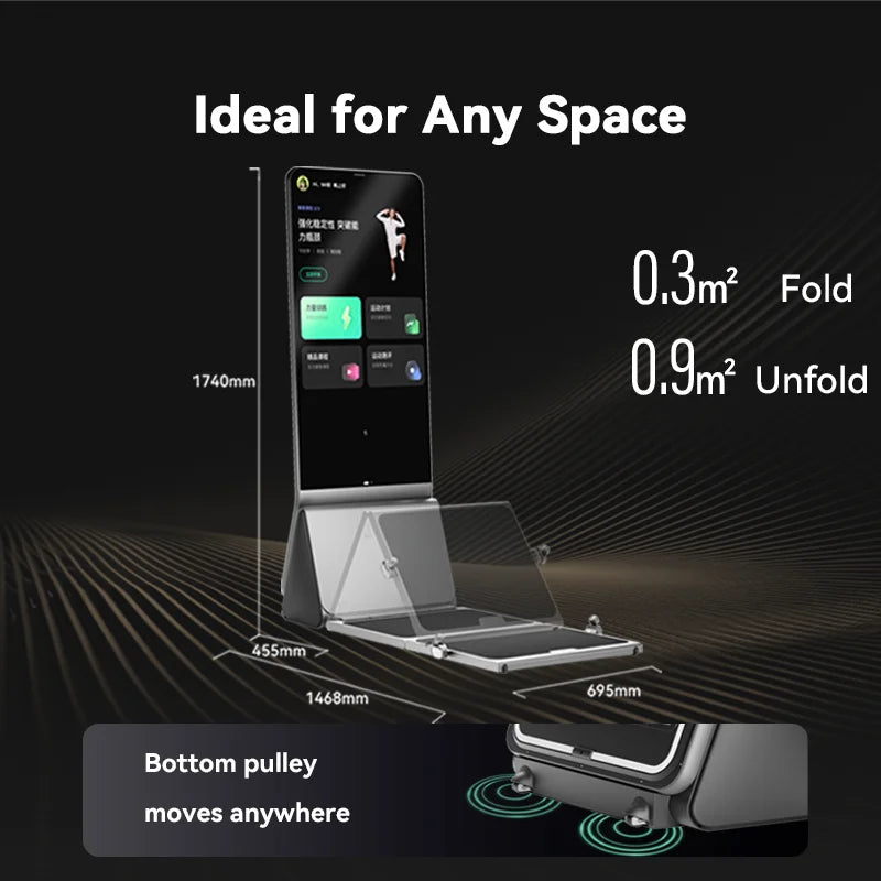 Professional AI Gym Robot Trainer Smart Pilates Interactive Mirror for Home Gym Multi-Function Station Personal Trainer Designed