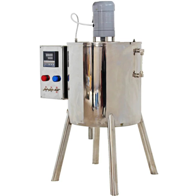 15L Manual Lip Balm Heating Mixing Equipment Lip Gloss Lipstick Filling Machine